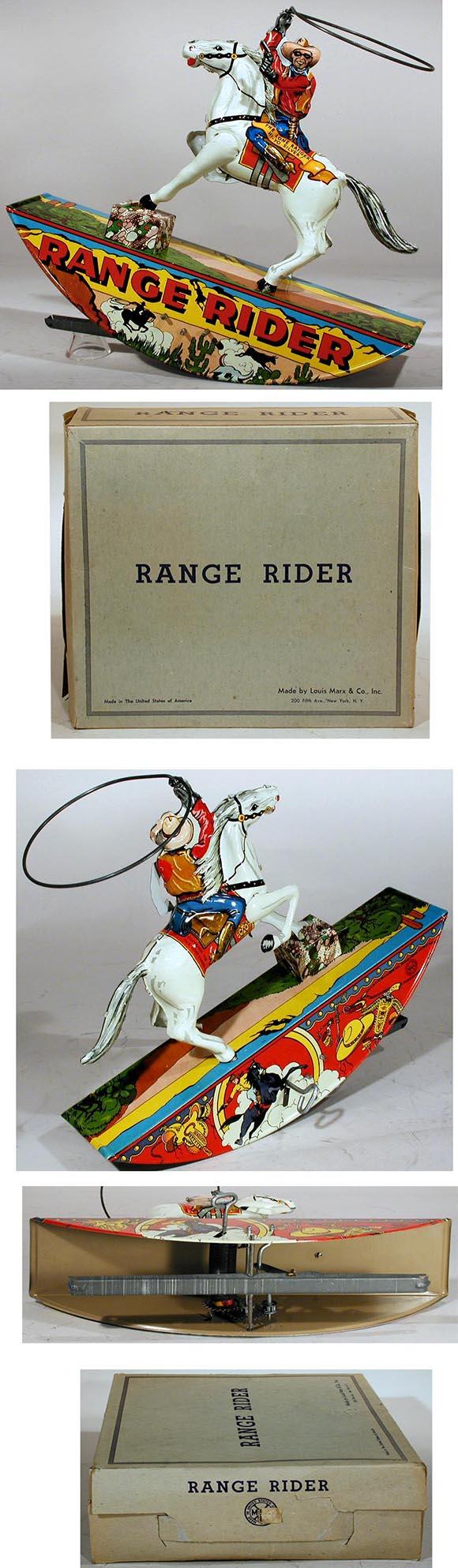 1939 Marx, The Lone Ranger Hi-Yo Silver Range Rider in O/B